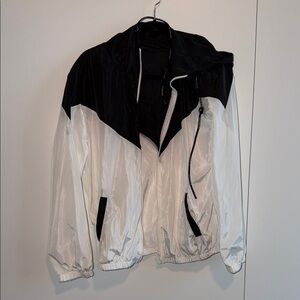 White Windbreaker Jacket